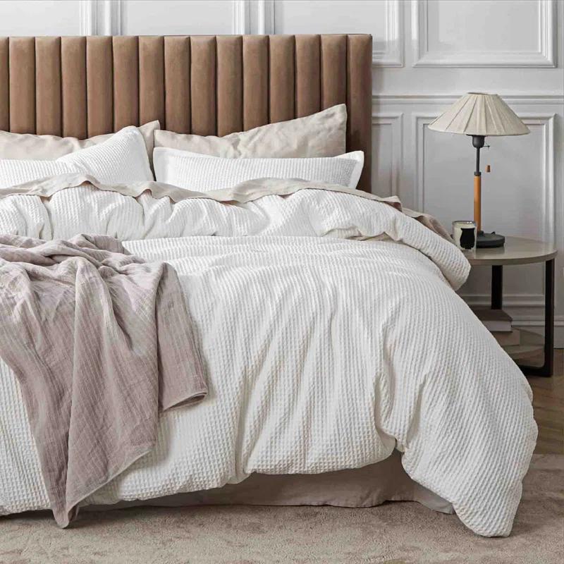Bedsure Bedsure 100% Cotton Waffle Weave Duvet Cover
