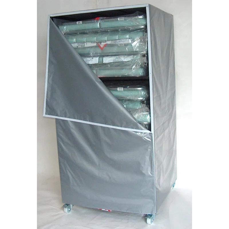 Blantex Inc. Blantex Transportable Storage Cart with 4 Full Steel Shelf & 15 XM-6 Extra Wide Folding Steel Cot | Wayfair