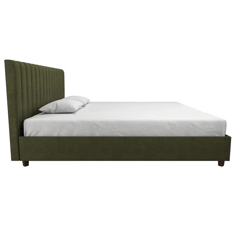 Novogratz Brittany Tufted Upholstered Platform Bed