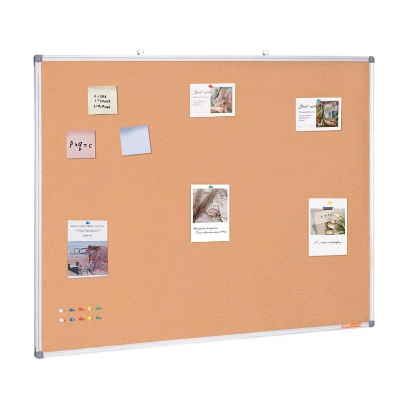 Stellweilan Tessberg 48"x36" Large Cork Board – Wall-Mounted Bulletin Board with Pin Board – Perfect for School, Home, Office