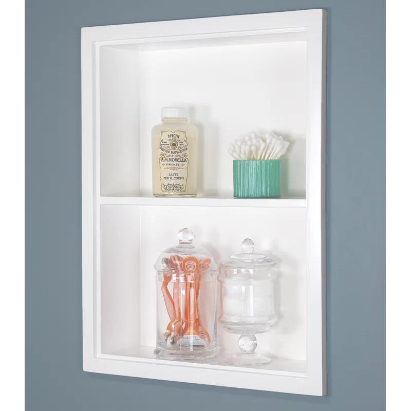 Fox Hollow Furnishings Fox Hollow Furnishings Recessed Wall Shelf with Adjustable Shelves
