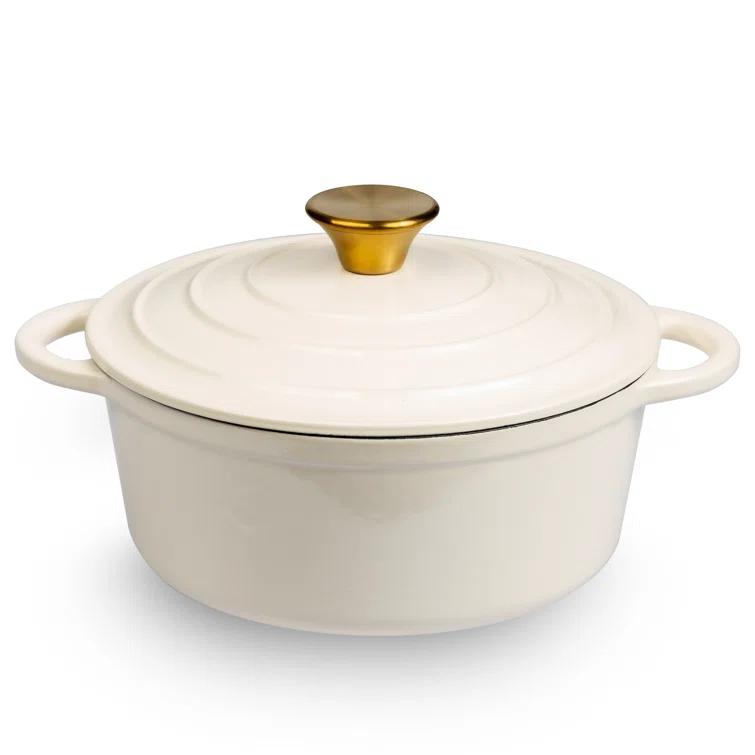 Lexi Home Lexi Home Enameled Cast Iron Round Dutch Oven