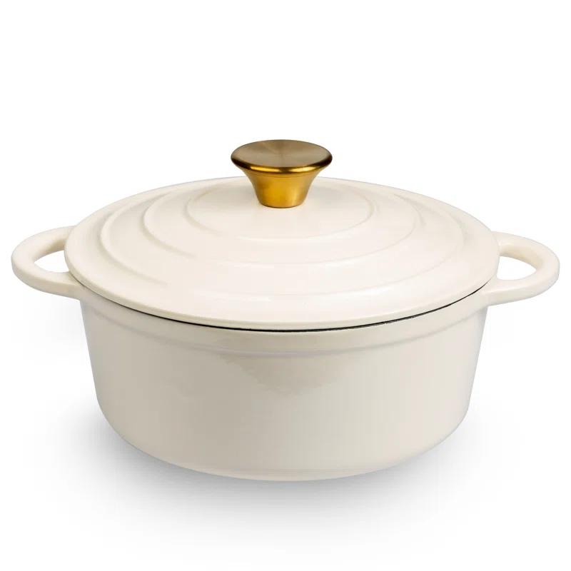Lexi Home Lexi Home Enameled Cast Iron Round Dutch Oven