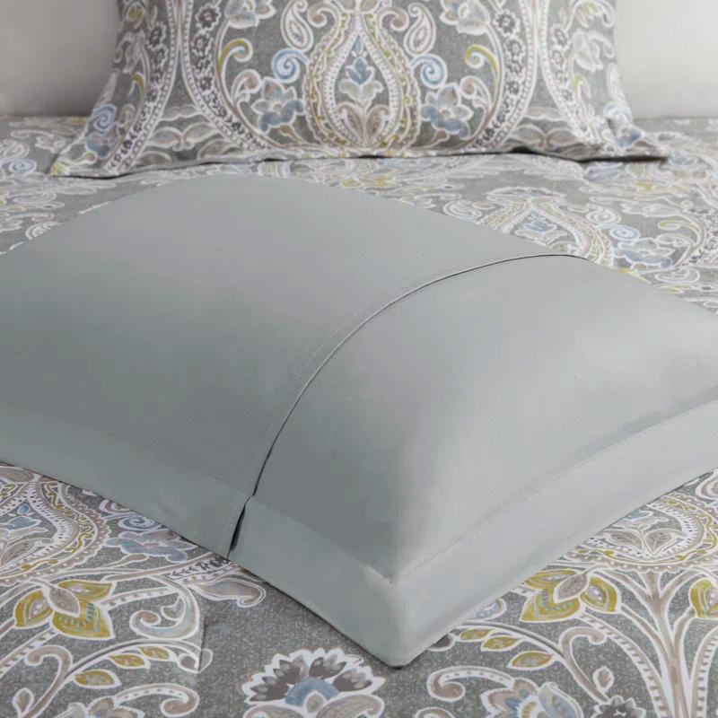 Harbor House Hallie Gray Traditional 6 Piece 100% Cotton Comforter Set