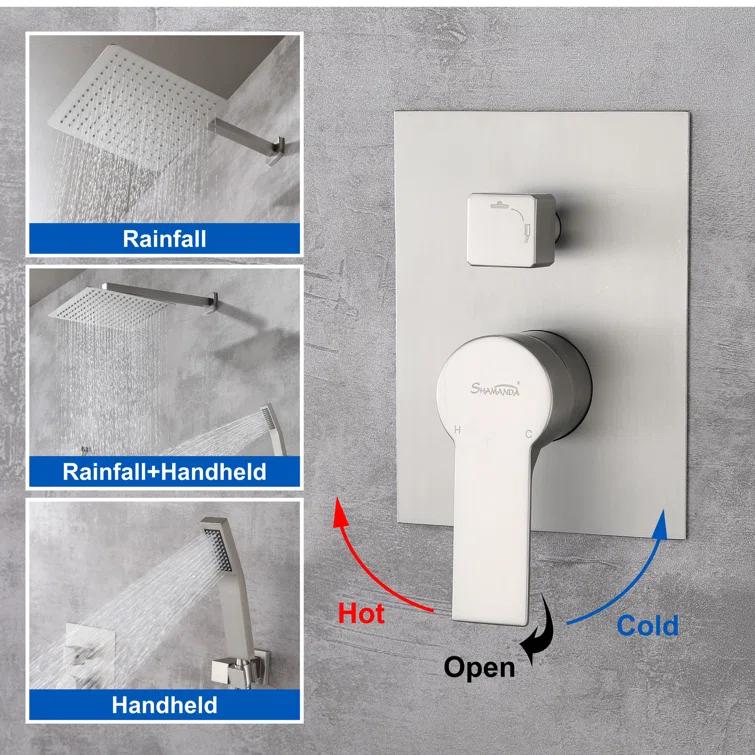 SHAMANDA All-In-One Kit with Rough in-Valve 88003BG