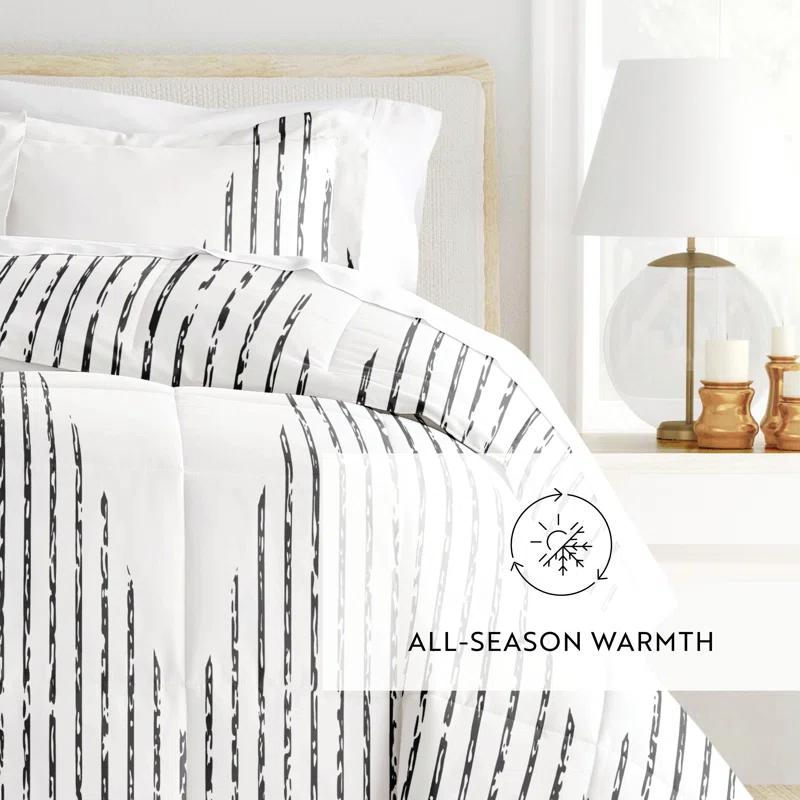 Becky Cameron Soft Diamond Stripe Down-Alternative Comforter Set