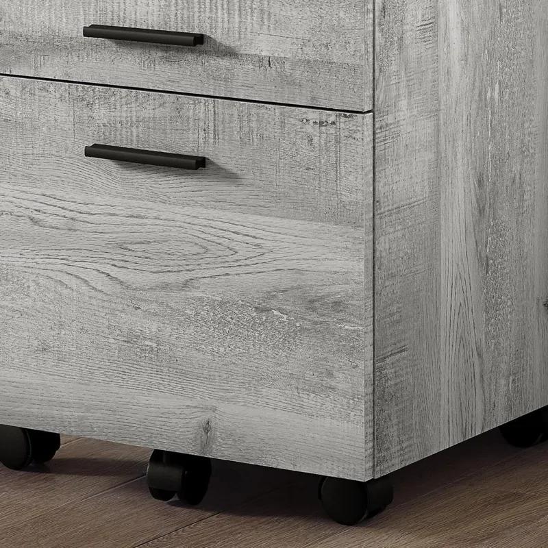 Gracie Oaks File Cabinet, Rolling Mobile, Storage Drawers, Printer Stand