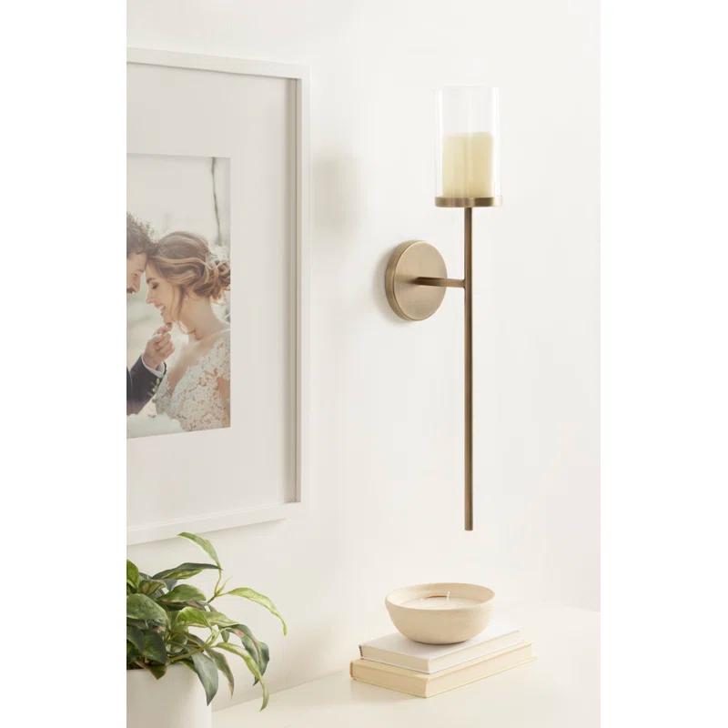 Kate and Laurel Blaise 14.0" Metal Wall Sconce
