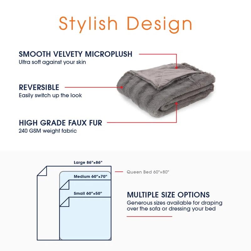 Cheer Collection  Throw Blanket & Reviews | Wayfair