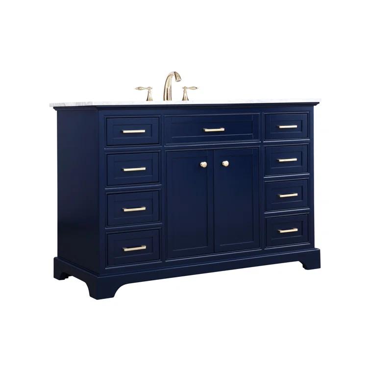 Birch Lane™ Hermes 48'' Single Bathroom Vanity with Marble Top
