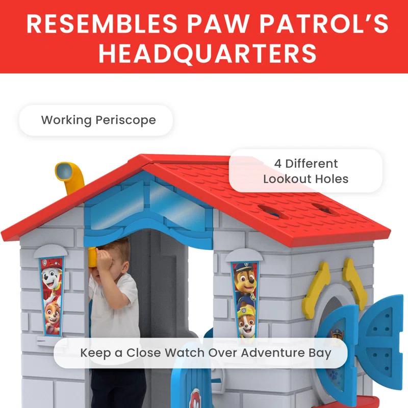Delta Children Nick Jr. PAW Patrol Plastic Indoor/Outdoor Playhouse With Easy Assembly By Delta Children, Blue