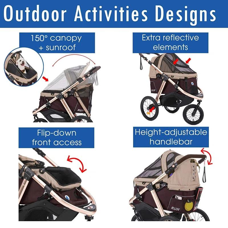 HPZ Pet Rover Run Foldable Pet Jogger Stroller