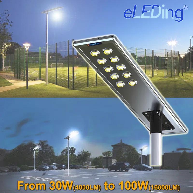 eLEDing ELEDing Outdoor LED Motion Sensor Street Light with Solar Panels