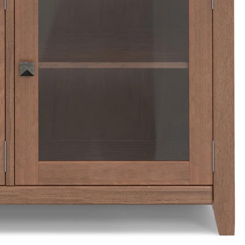 Simpli Home Cosmopolitan 54"W Solid Wood Contemporary 3-Door Sideboard Buffet with 3 Drawers