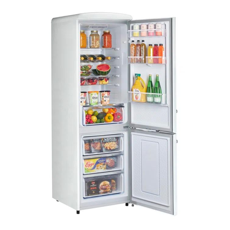 Unique Appliances Classic Retro 23.6" Frost-Free 11.7 cu. ft. Energy Star Certified Bottom Freezer Refrigerator UGP-330L W AC