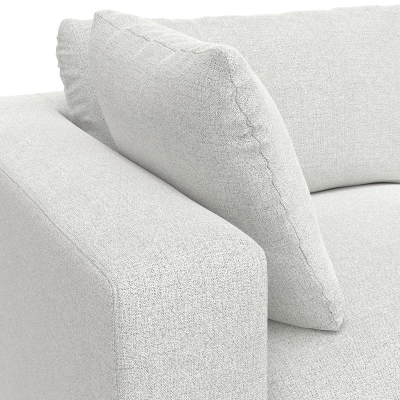 AllModern Maud Modular Sofa and Ottoman Set 125-inch-wide L-Shaped Sofa and Matching 36-inch-wide Table Ottoman for Living Room | Wayfair