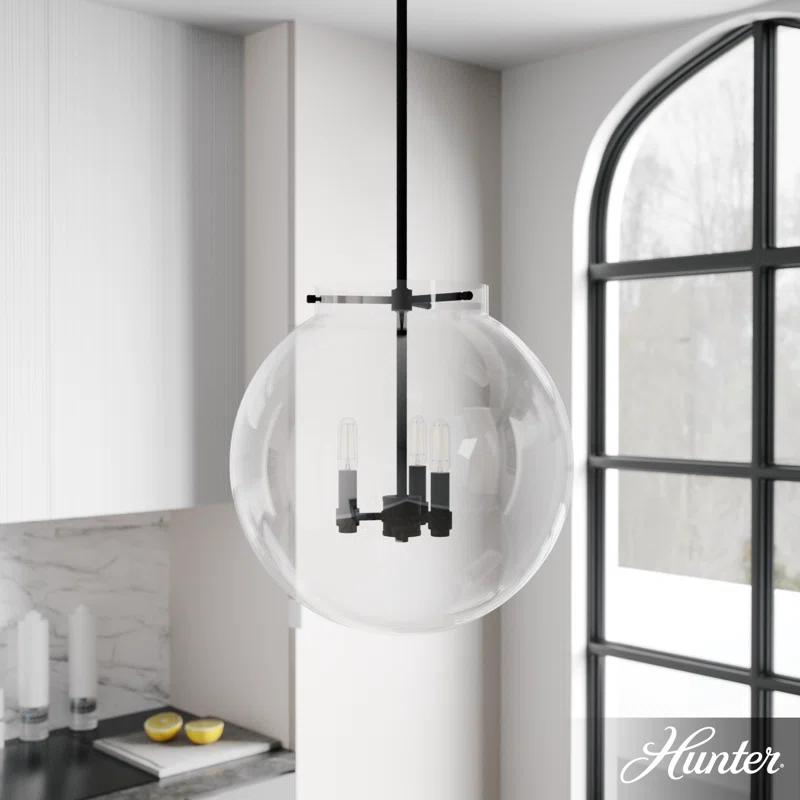 Hunter Fan Sacha 3 - Light Single Globe Pendant