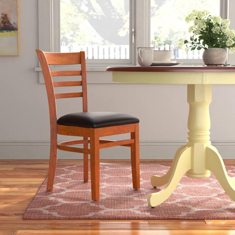 Red Barrel Studio® Ladder Back Wooden Restaurant Chair