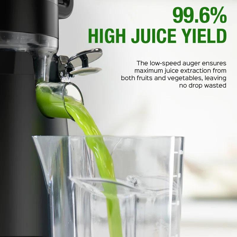 MODERN WALLS LLC Juicer Machines, Cold Press Juicer With 5.3" Extra Large Feed Chute Fit Whole Fruits & Vegetables Easy To Clean, High Juice Yield, BPA Free