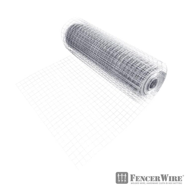 Fencer Wire Fencer Wire 15 Gauge Galvanized Welded Wire with Mesh Size 2 inch by 2 inch