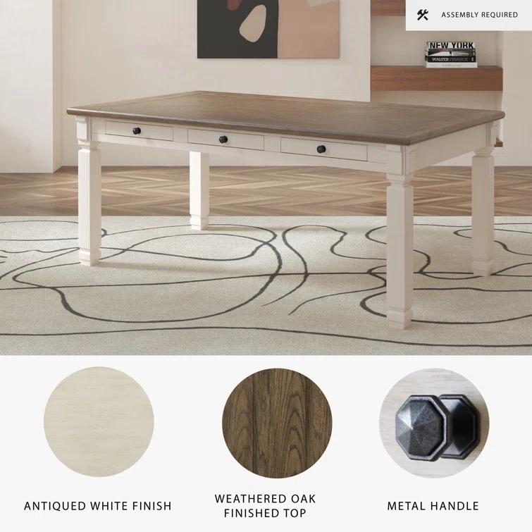 Rosalind Wheeler Chailey Solid Wood Base Dining Table