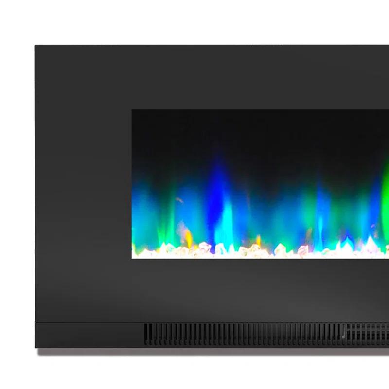 Cambridge Cambridge Wall Mount Electric Fireplace Heater with Remote Control for Indoor Use in Living Room, Bedroom, Home Office