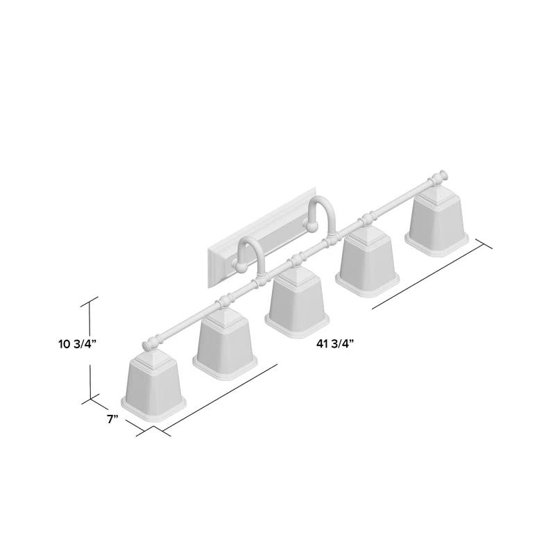 Three Posts™ Bima 5 - Light Dimmable Vanity Light
