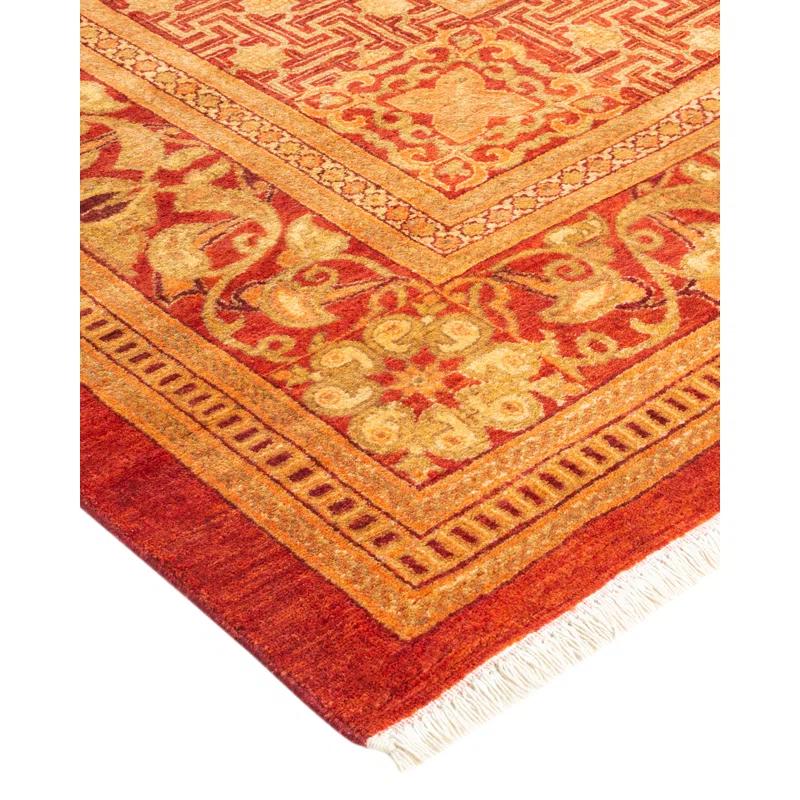 The Twillery Co.® Keenan One-Of-A-Kind Hand-Knotted Area Rug - Rust, 10'3" x 14'9"