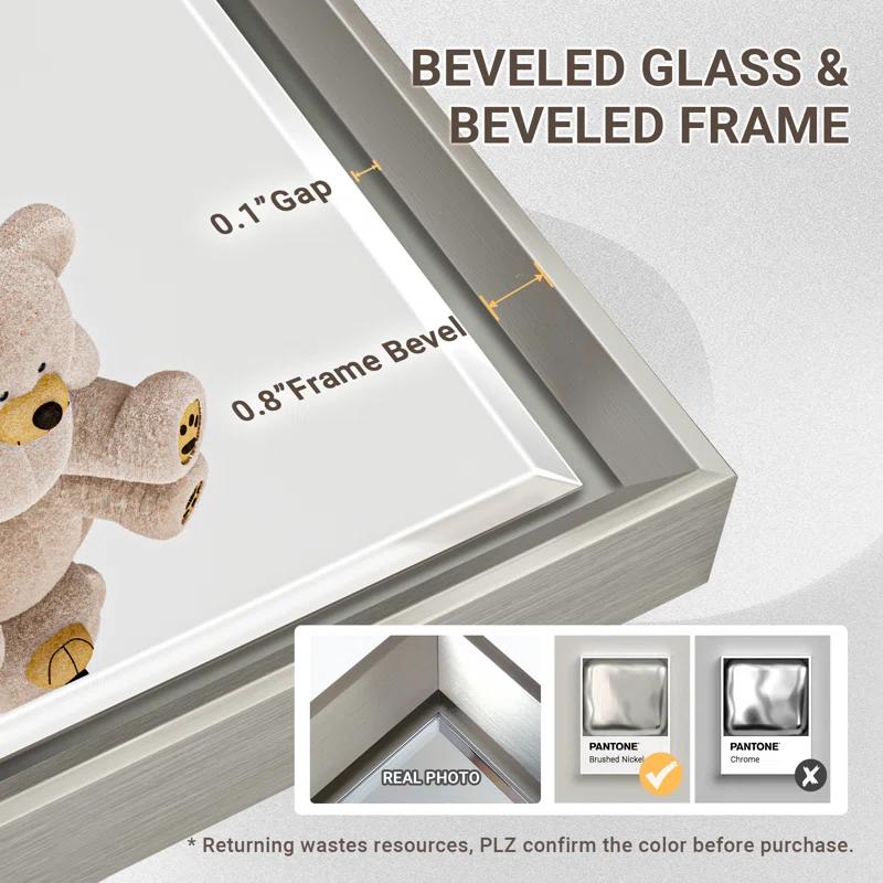 Lohoski Decorative Wall Mirror Beveled Design, Bathroom Vanity Mirror Accent Mirror Finish