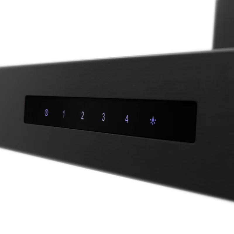 ZLINE 36 in. Convertible Vent Wall Mount Range Hood in Black Stainless Steel (BSKEN-36)