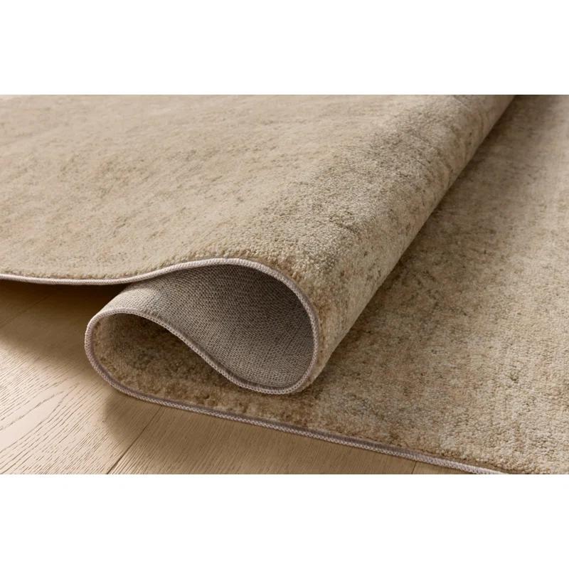 Junie II Rug Magnolia Home by Joanna Gaines x Loloi - Oatmeal and Smoke / 7'10" Round