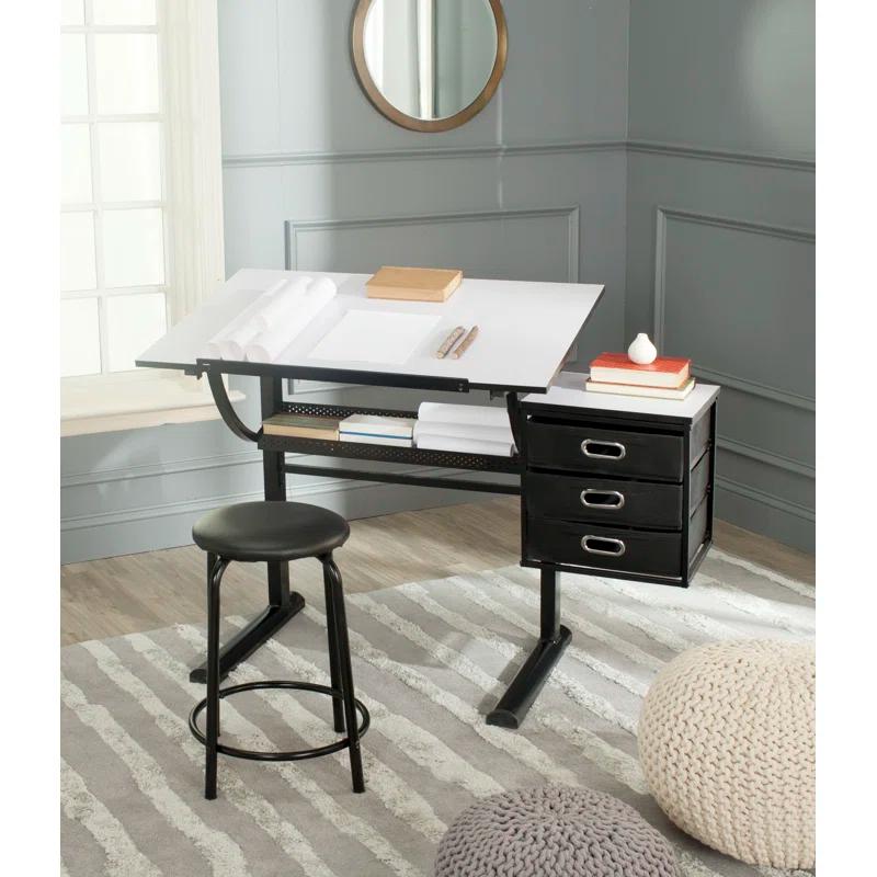 Miceal Metal Base Drafting Table