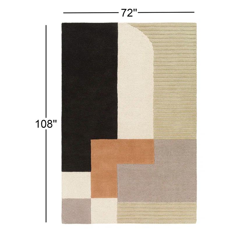 Mora Geometric Hand-Tufted Wool Area Rug