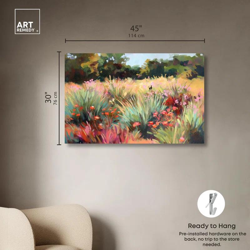 Art Remedy Rose Garden Harmony Canvas Classic Floral Art by Art Remedy