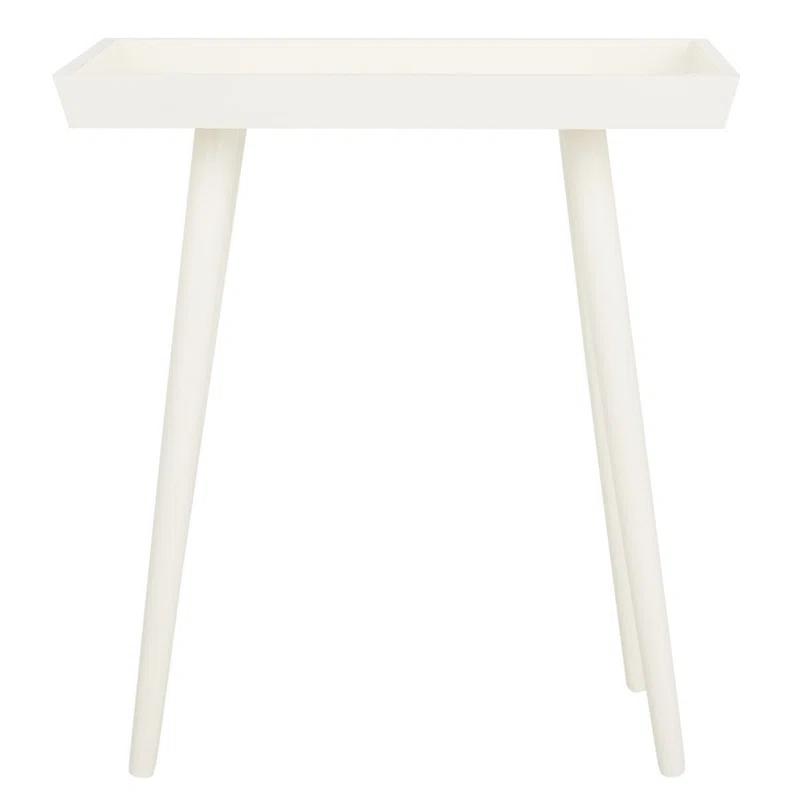 George Oliver Corlien Solid Wood Tray Top End Table