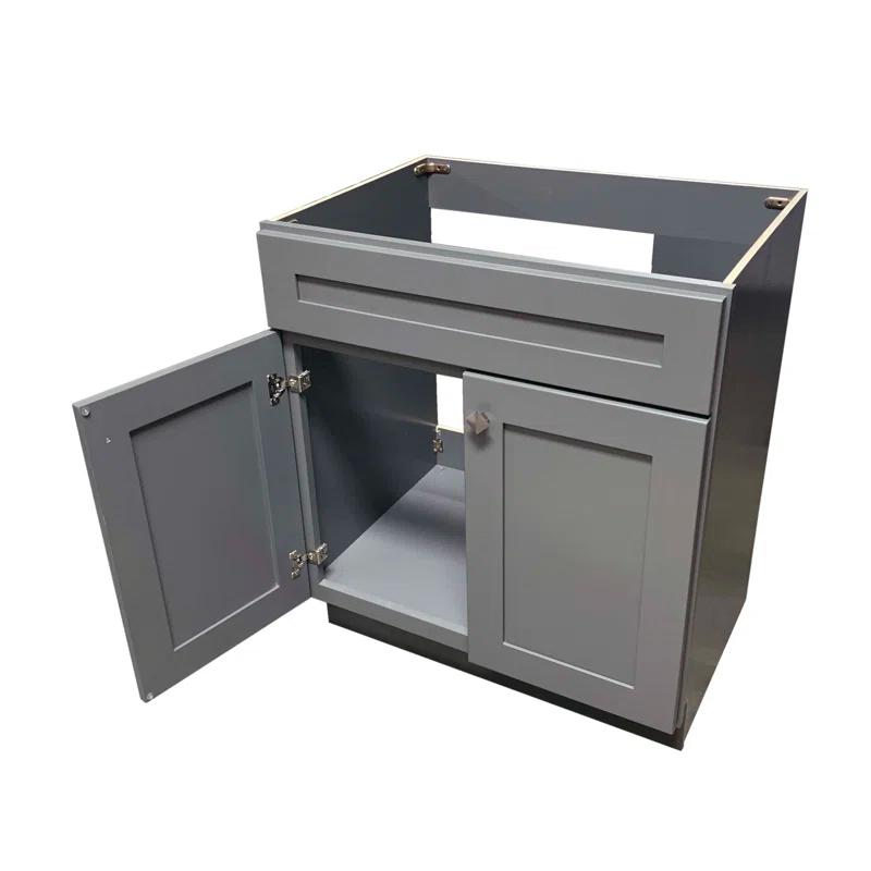 Niturra 36'' Single Bathroom Vanity Base Only in Gray