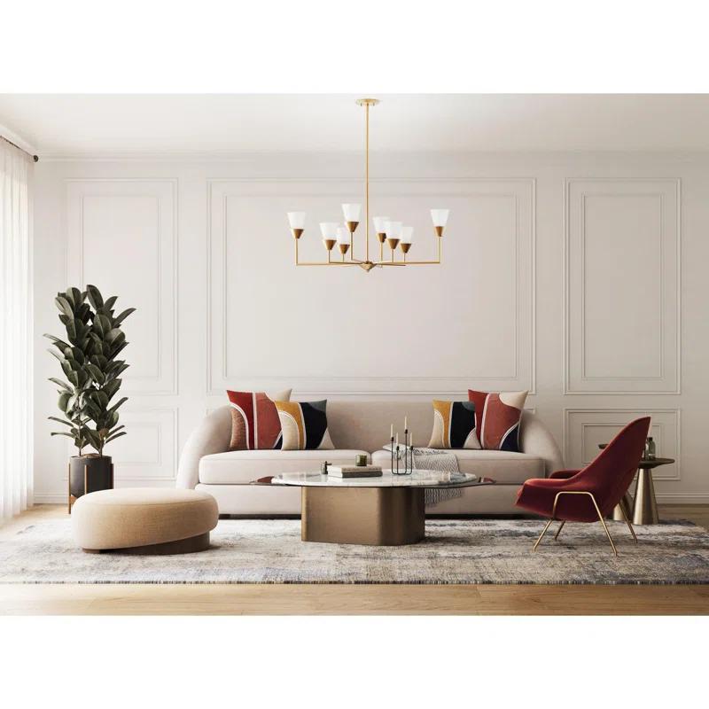Progress Lighting Pinellas 8 - Light Dimmable Tiered Chandelier
