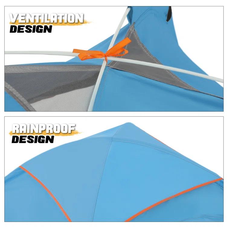 MoNiBloom 2 Person Instant Automatic Pop Up Camping Tent Waterproof Dome Tent with Rain Fly for Outdoor Hiking