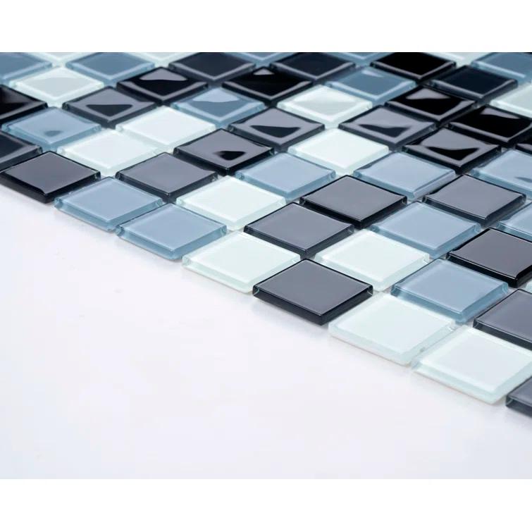 WS Tiles® 1" x 1" Straight Edge Glass Mosaic Tile