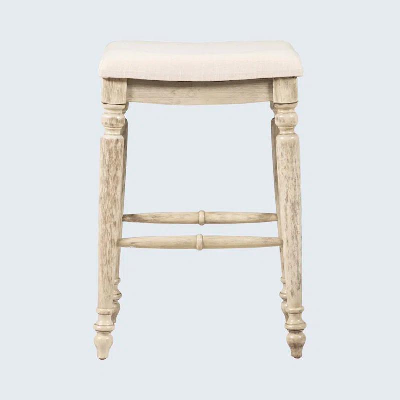 Kelly Clarkson Home Jordyn Backless Upholstered Wood Counter & Bar Stool