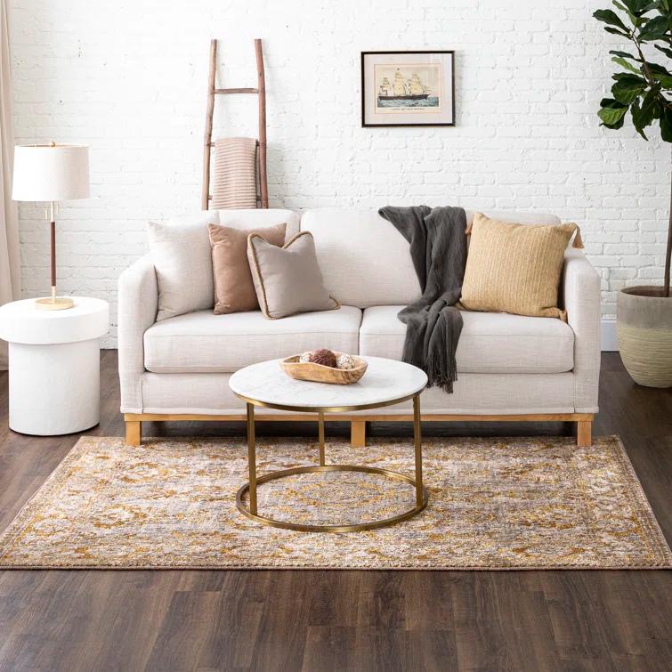 Karastan Amur Brown/Orange Area Rug