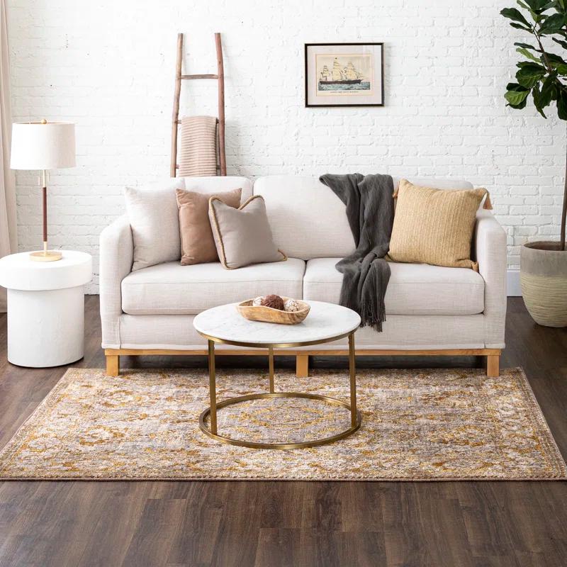 Karastan Amur Brown/Orange Area Rug