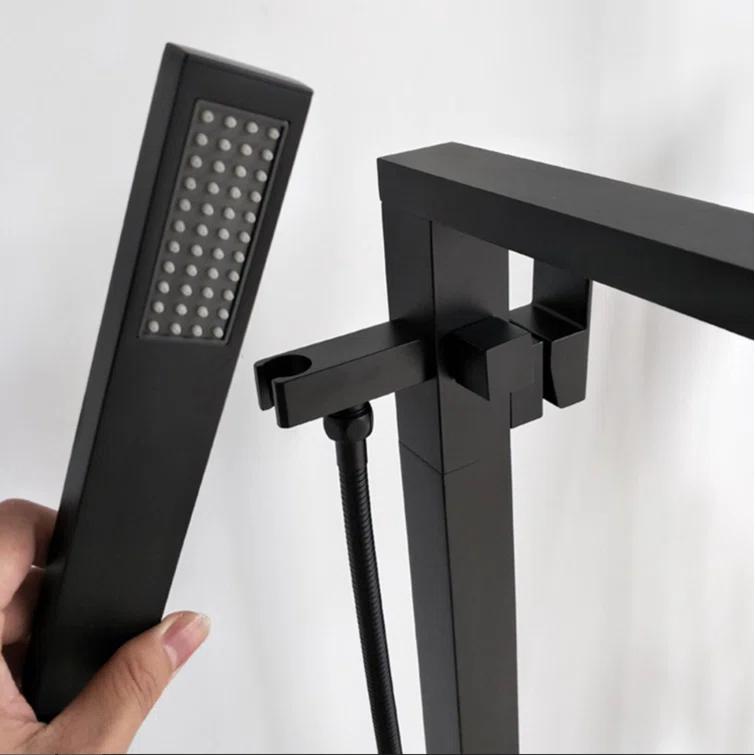 Floor Tub Filler with Diverter