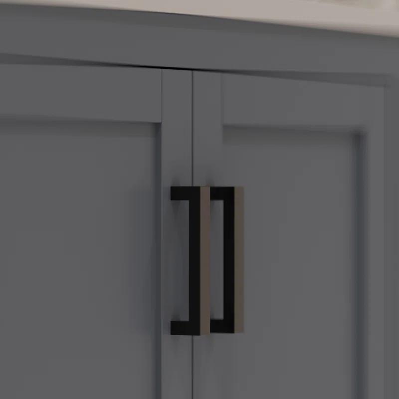 Rooh 48'' Single Bathroom Vanity with White Quartz Top
