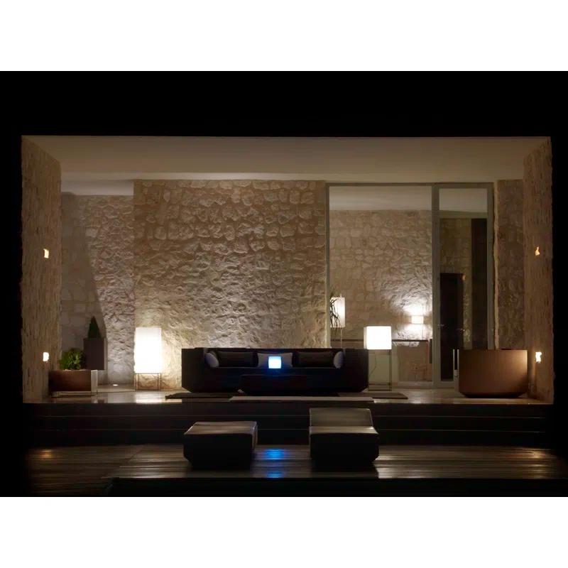 Vela Matte Ice White Plug-In LED Outdoor Floor Lamp