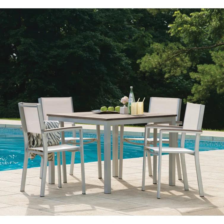 Oxford Garden Travira Stacking Patio Dining Chair (Set of 2)