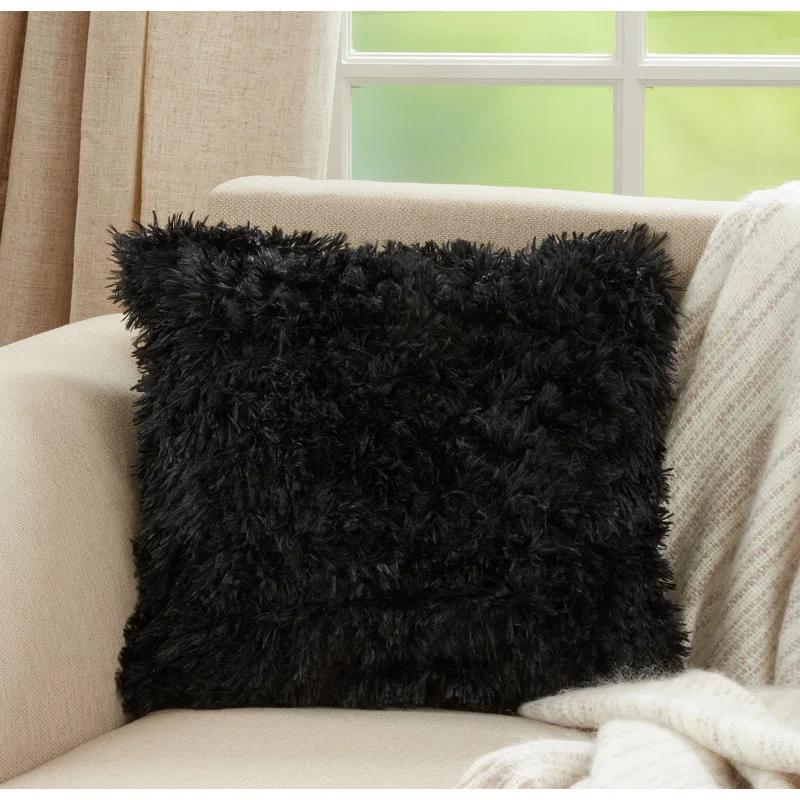 Juneau Faux Fur Throw Pillow