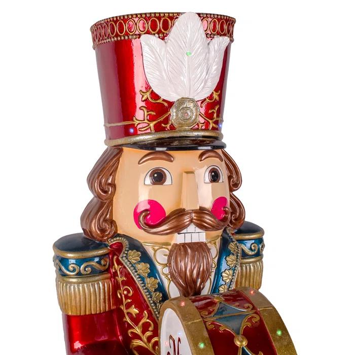 The Holiday Aisle® 58 in. Animated Nutcracker with Multicolor Lights and Music