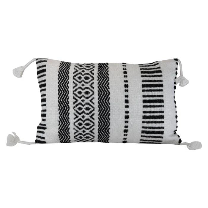 Foreside Home & Garden Tassels Indoor/Outdoor Throw Pillow