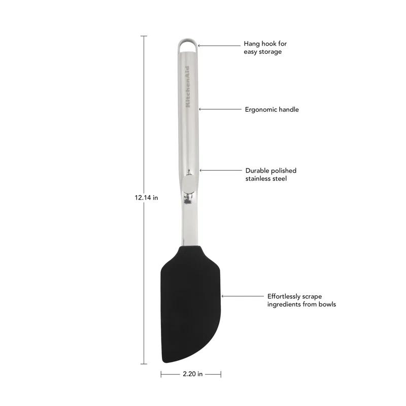 KitchenAid® KitchenAid® Premium Scraper Spatula with Hang Hook, 12-Inch, Black